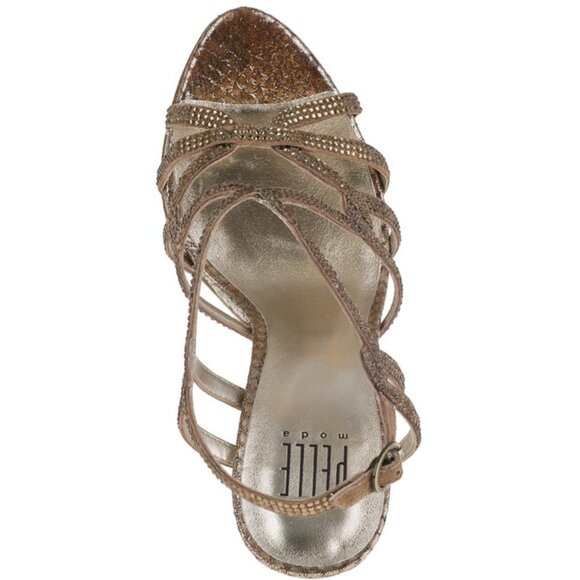 PELLE MODA Flirt Evening Sandal Bronze Snake - excellent condition - Picture 3 of 11